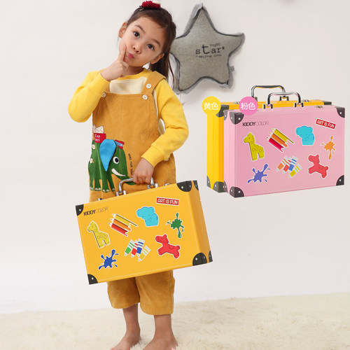 儿童画笔绘画套装卡通文具礼盒美术画画工具水彩蜡笔男女节日礼物