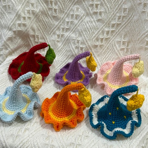 DIY圣诞精灵帽星星发夹创意可爱毛线钩织材料包自制礼物卡通