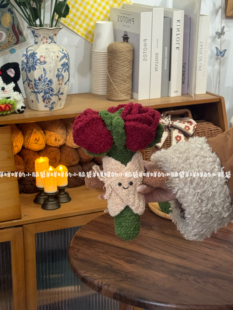DIY手捧花jellycat可爱手工礼物钩织毛线材料包新手简单玫瑰花束