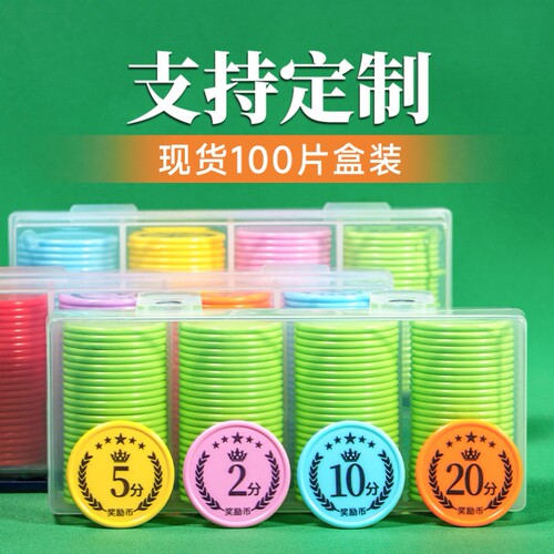 儿童奖励币积分卡幼儿园积分币小学生奖励钱币奖励卡兑换代币规则