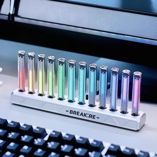 BREAKRE音频灯音乐频谱灯赛博朋克拟辉光管男友礼物氛围灯线控