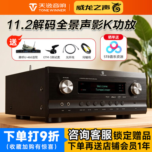 天逸AT-2300PRO影院KTV一体功放