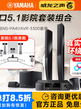 Yamaha/雅马哈 NS-PA41家庭影院5.1音箱客厅高保真环绕音响全景声