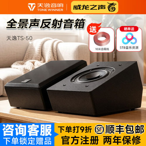 天逸TS-50全景声天空反射音箱