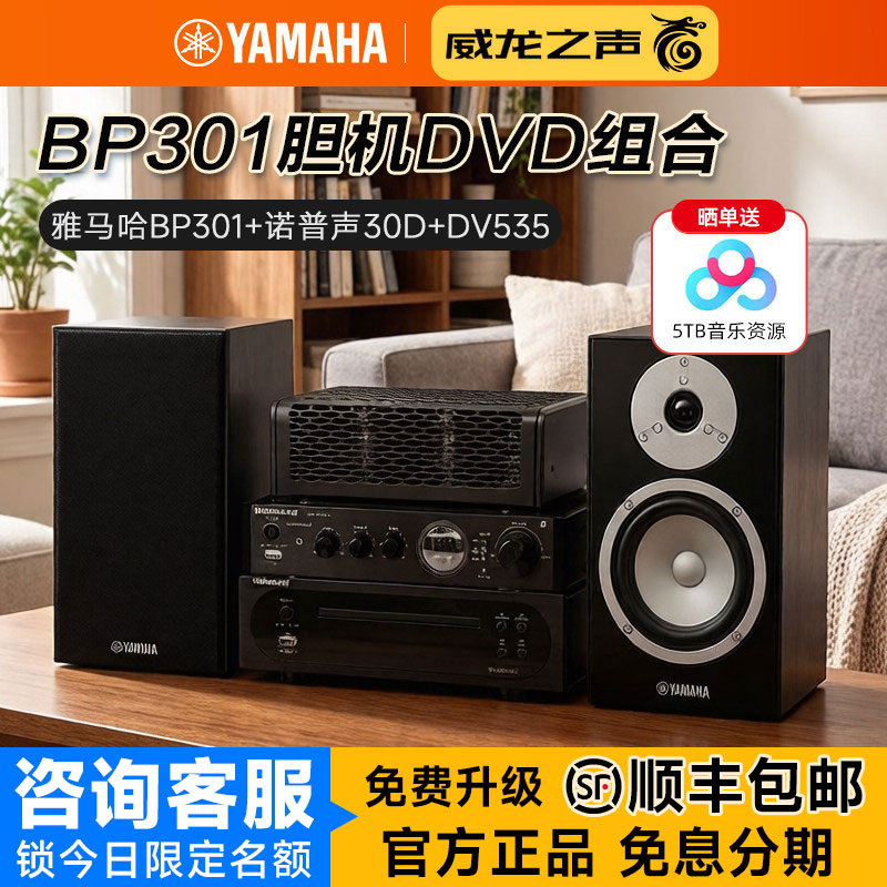 Yamaha/雅马哈 NS-BP301发烧胆机DVD组合音响高保真无源书架音箱