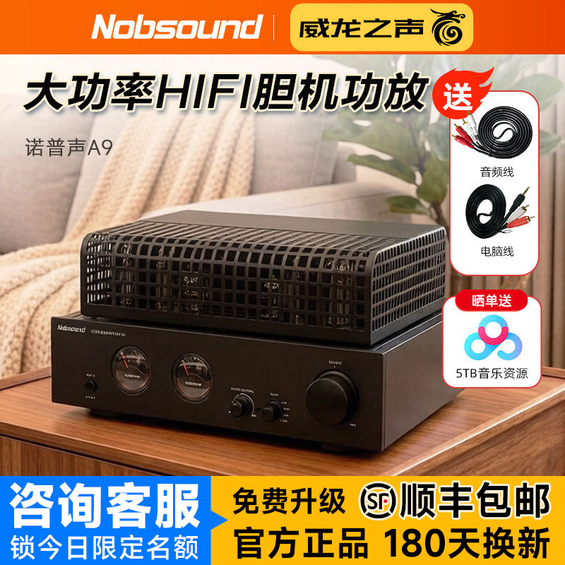 诺普声A9 胆机hifi发烧音响电子管立体声功放多功能大功率放大器