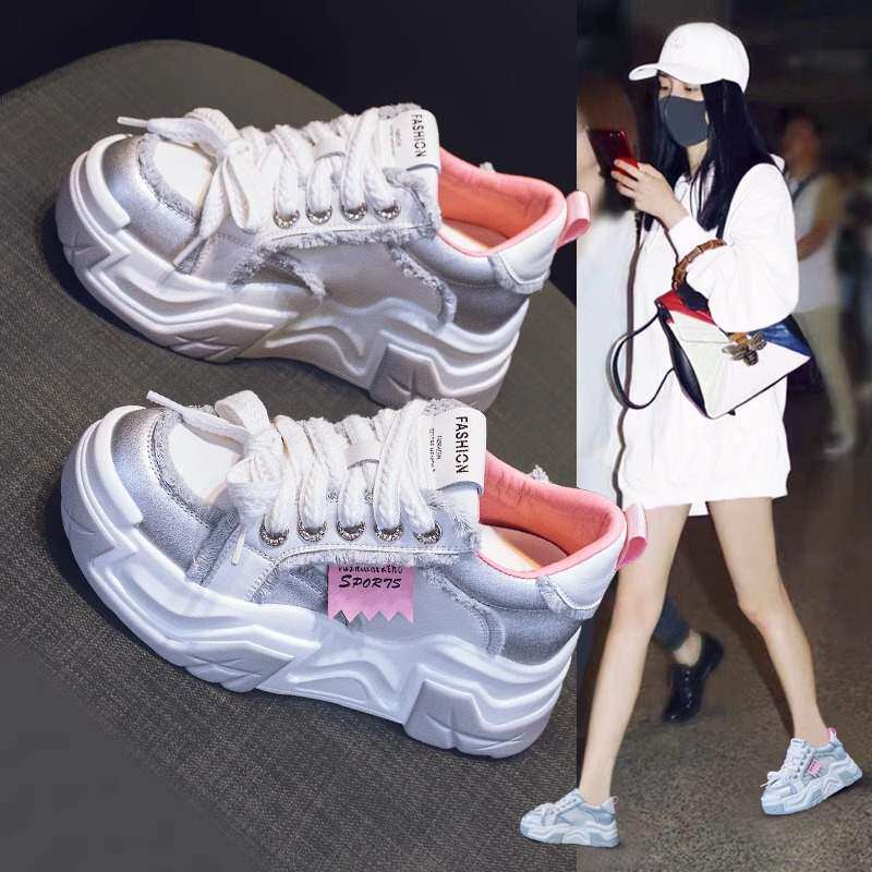 内增高老爹鞋女网红爆款新款百搭运动显脚小小白鞋