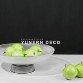 现代极简轻奢透明玻璃果盘家居餐桌摆件软装 饰品样板房间收纳托盘