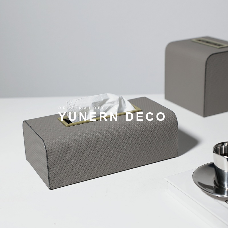 现代简约风高级感纸巾盒摆件饰品