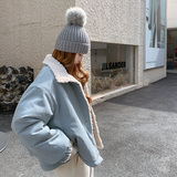 【新品】【有货】蛋白皮羊羔毛派克外套C9962P205K298，女装棉衣/棉服，2D113