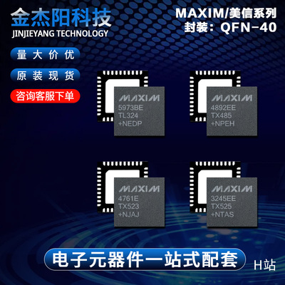 MAX3245EETX MAX4761ETX MAX4892EETX MAX5973BETL QFN40现货询价