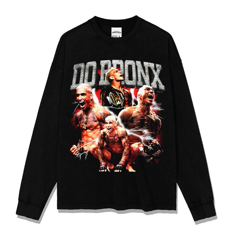 重磅T恤美式复古街头风印花短袖