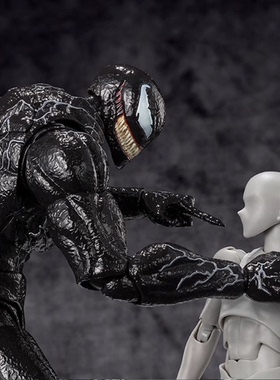 SHF毒液共生体漫威超凡蜘蛛侠Venom关节可动手办模型玩具礼物
