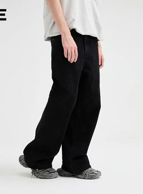 【胡夏同款】Organic Emotion黑色水洗CleanFit立体剪裁牛仔裤OE