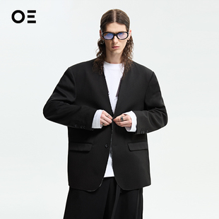 EMOTION无领西服进口泷定极简廓形西装 ORGANI 外套OE 明星同款