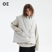 OrganicEmotion复合三防羽绒马甲冬季 明星同款 加厚白鸭外套OE