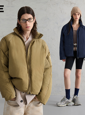 【明星同款】ORGANIC EMOTION短款防水羽绒服蝙蝠袖加厚保暖外套