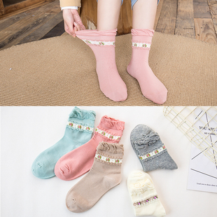 纯棉孕妇袜产后宽松大码 全棉月子袜 松口袜宽口袜子 款 春夏季