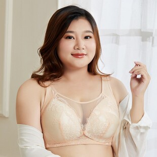 哺乳内衣200斤大罩杯喂奶文胸产后孕妇胖mm哺乳胸罩薄款 新品 大码