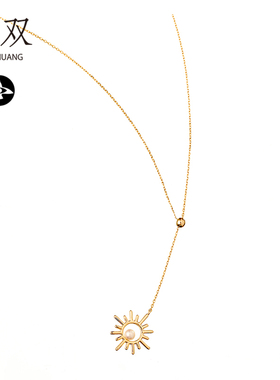 14k金珠宝送女友设计师款耳线