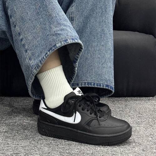 NIKE耐克女鞋网红户外运动低帮板鞋厚底增高女士休闲鞋FQ6476-010