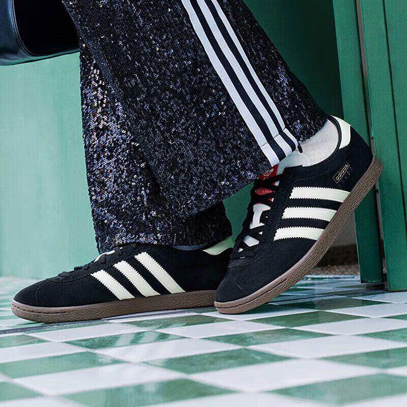 阿迪达斯adidas三叶草休闲鞋男鞋运动鞋T字头德训低帮板鞋 JR6344