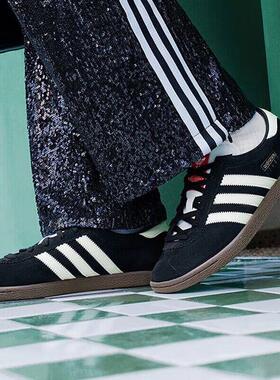 阿迪达斯adidas三叶草休闲鞋男鞋运动鞋T字头德训低帮板鞋 JR6344