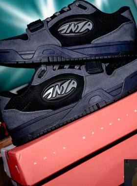 Anta安踏男耐磨防滑舒适STG黑武士篮球文化板鞋黑灰 912521801S-3