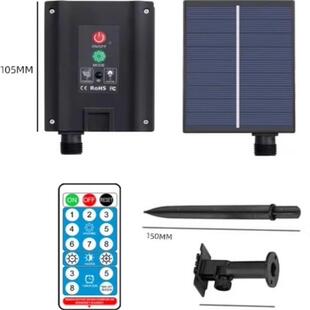 防水太阳能板户外灯LED彩灯灯串24V插电控制器家用插头满天星灯串
