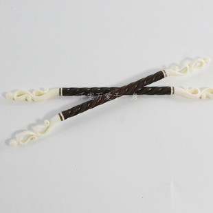 南京千宠绣眼鸟笼鸟具配件精品红木绞丝镶牛骨云头绣眼跳棍跳杆