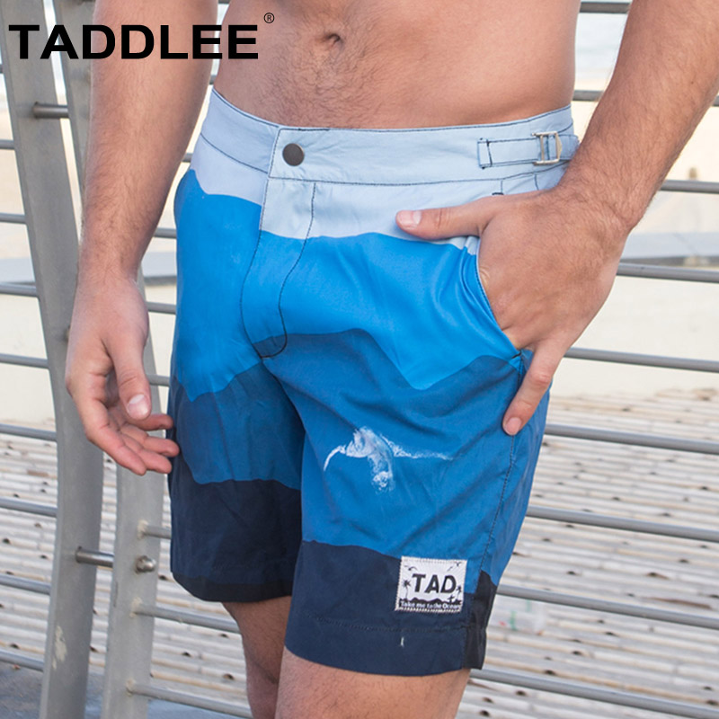 TADDLEE男士沙滩短裤 海边度假游泳海滩裤速干大码冲浪内衬沙滩裤