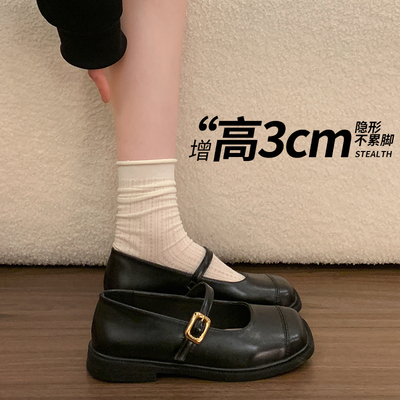 法式玛丽珍一字扣平跟单鞋春夏