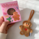 哦木ohmu原创可爱姜饼人毛绒挂件公仔包挂圣诞节礼物 现货