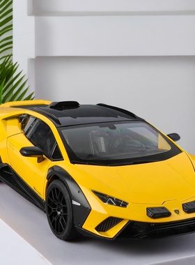 1:18超大号兰博基尼小牛sto飓风超跑玩具合金小汽车模型送男友车5