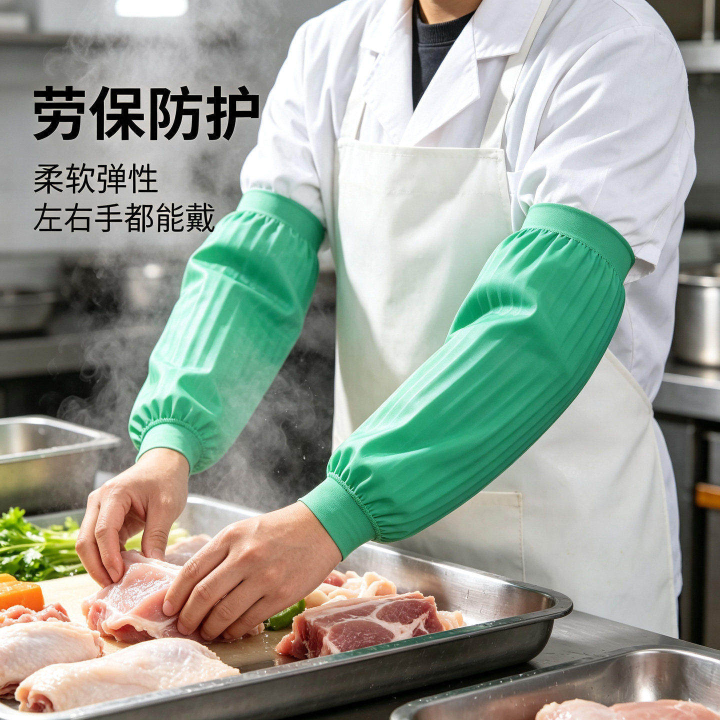 天然乳胶防水套袖防油