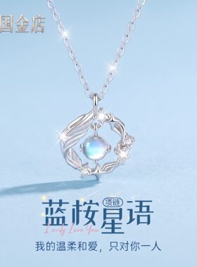 蓝桉与鸟项链生日礼物女生送女友闺蜜学生姐妹情人节纪念日实用