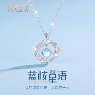 蓝桉与鸟项链生日礼物女生送女友闺蜜学生姐妹情人节纪念日实用