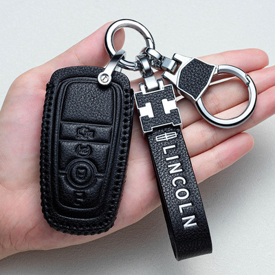林肯钥匙套汽车真皮包扣高档