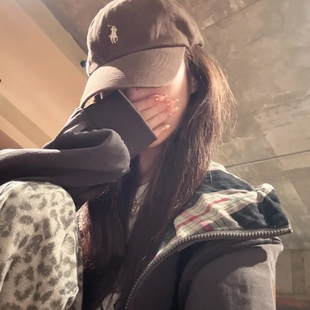 ASHENONLINE 美式慵懒感格纹连帽长袖卫衣女2025秋季休闲百搭外套