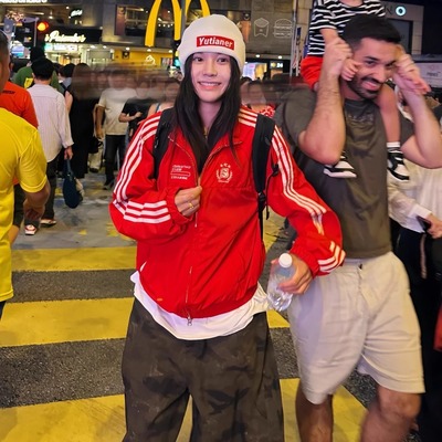 iSaluteU潮牌三条杠安可雷字母冲锋外套绣花立领宽松短款夹克上衣