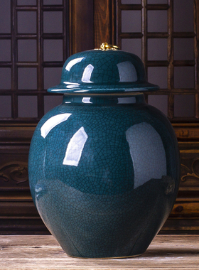 带盖储物罐陶瓷带盖防潮储物罐