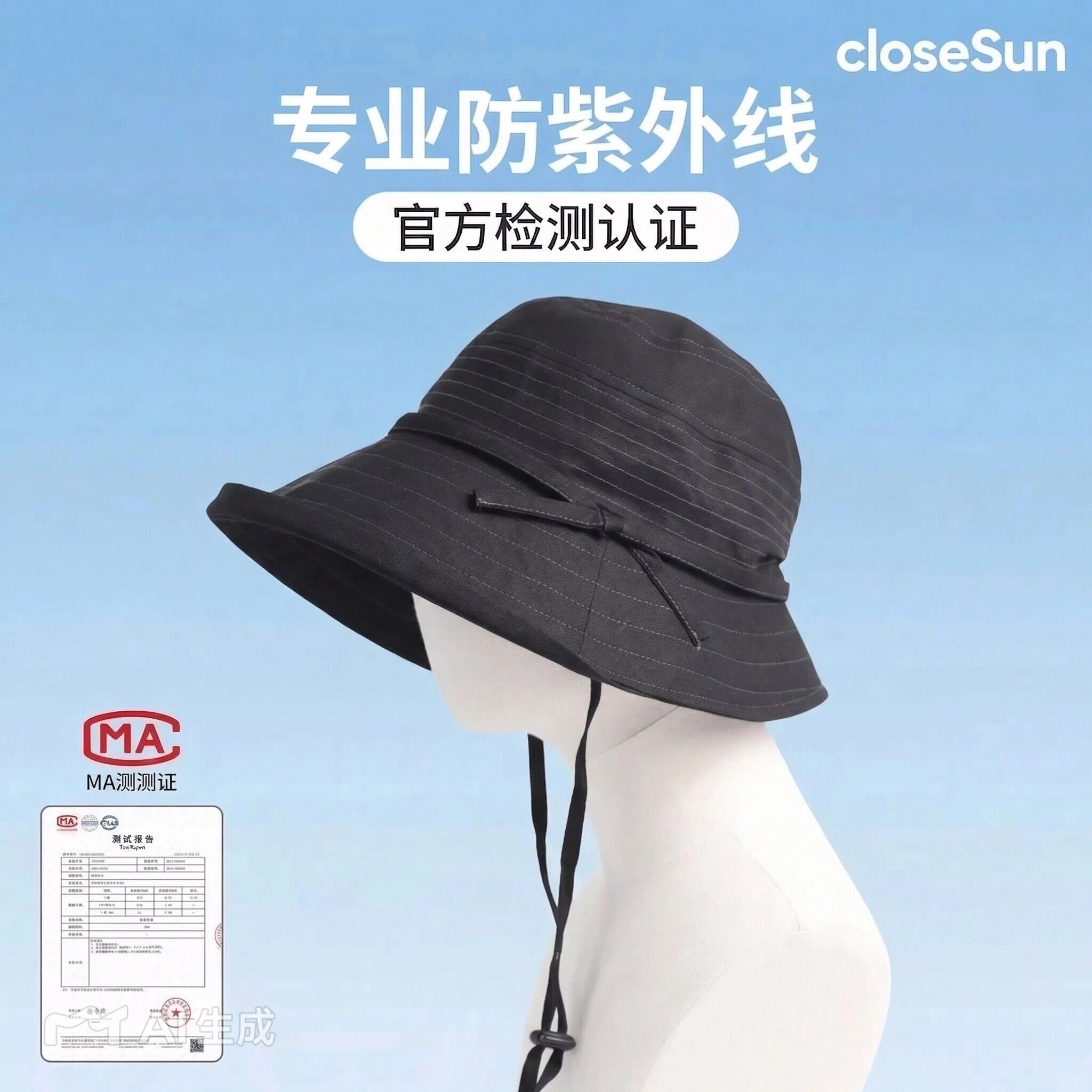 可折叠渔夫帽日系防晒女生大头