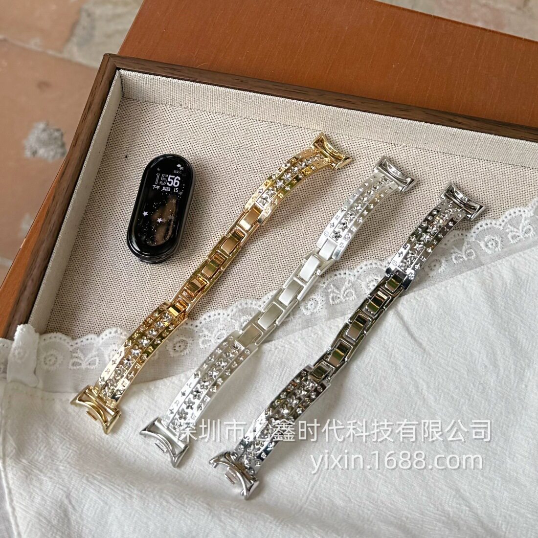 12星座手镯卡扣金属表带适用苹果10 11代华为11 Fit4 GT6小米腕带