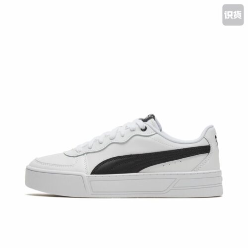 puma Skye防滑耐磨舒适透气低帮板鞋女款白黑374764-02