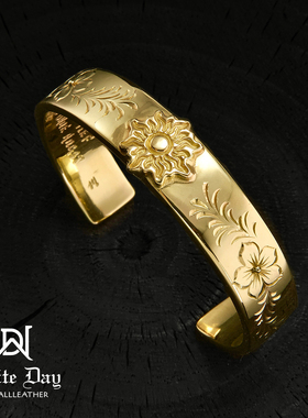 18K金纯手工打造手镯WD限定手镯