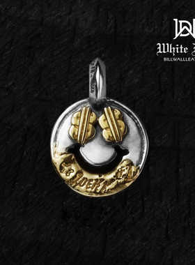 【现】BWL官方正品 美金眼多鎏金笑脸吊坠 时尚欧美C359/C