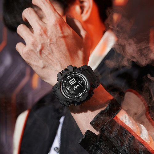 FILA斐乐电子手表运动防水男初高中大学生多功能夜光腕表礼物6564