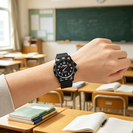 FILA斐乐手表女款学生初高中考试专用男款青少年只看时间6673