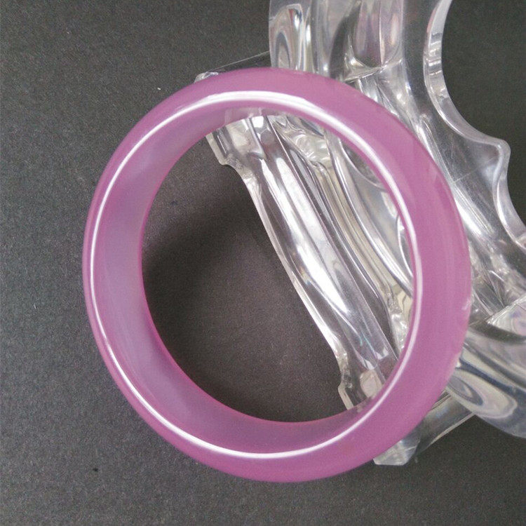 天然玛瑙玉石手镯冰种芙蓉玉镯粉色玉髓水晶式桃花镯子女生日礼物