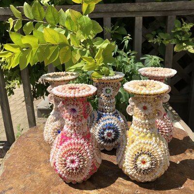 海螺贝壳花瓶创意礼品工艺品